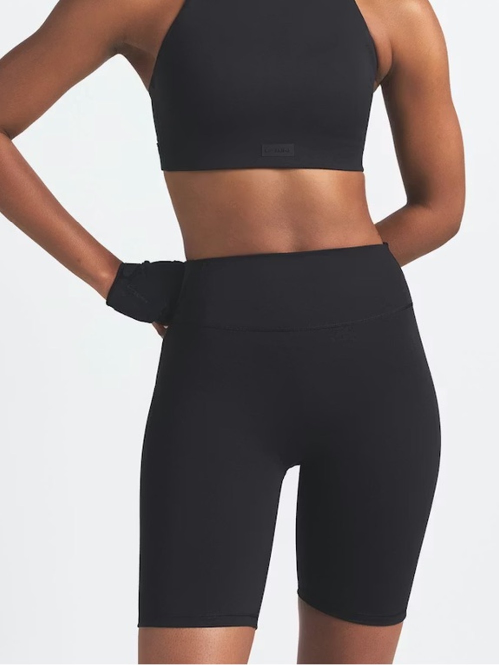 NWT Skims Nike  7" Biker Shorts new black